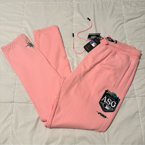 Mlb Genuine Merchandise Pants - Pro Standard 2023 SEATTLE MARINERS All Star Jogger Sweatpant L Pink Baseball MLB